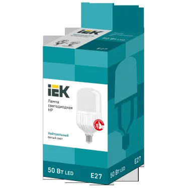 Лампа светодиодная HP 50Вт 230В 4000К E27 IEK