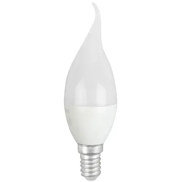 Лампа светодиодная LED BXS-8W-865-E14 R (диод, свеча на ветру, 8Вт, хол, E14) (10/100/2800)