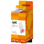 Лампа светодиодная G45 шар 3Вт 230В 3000К E14 IEK