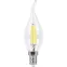 Лампа светодиодная LED 9вт Е14 теплый свеча на ветру FILAMENT