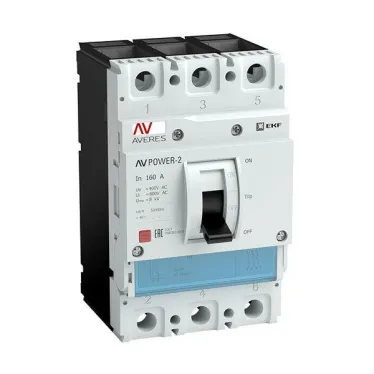 Выключатель автоматический AV POWER-1/3 160А 80kA TR AVERES