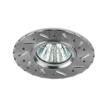 Светильник литой алюминевый MR16,12V/220V, 50W серебро KL41 SL