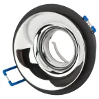                  Светильник встраиваемый декоративный KL103 BK/CH MR16 GU5.3 черный хром
               