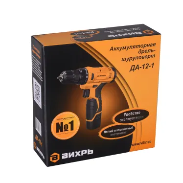 Дрель-шуруповерт аккумуляторная ДА-12-1 (1.5 А/ч)
