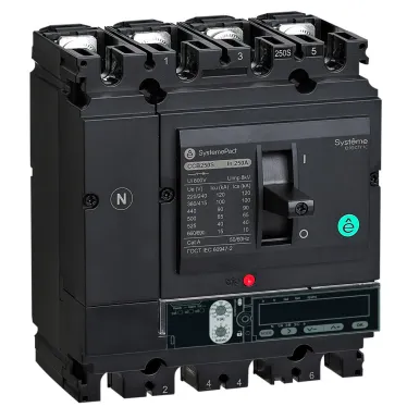 Выключатель автоматический в литом корпусе SYSTEMEPACT CCB160 150KA 4P4D S5.2E 160A рычаг