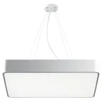                  Светильник LED Geometria Quadro SPO-163-W-40K-050 50Вт 4000К 3700Лм IP40 600х80 белый подвесной драйвер внутри
               