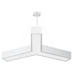                  Светильник LED Geometria Igrek SPO-142-W-40K-044 44Вт 4000K 3000Лм IP40 800х80 белый подвесной драйвер внутри
               