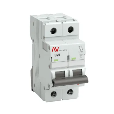 Выключатель автоматический AV-6 2P 25A (D) 6kA AVERES
