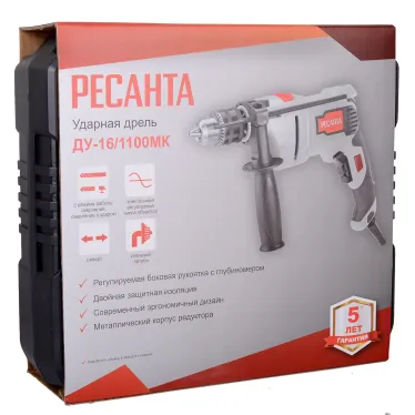 Дрель ударная ДУ-16/1100МК