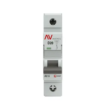 Выключатель автоматический AV-6 1P 20A (D) 6kA AVERES