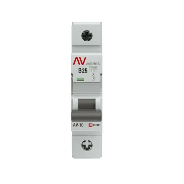 Выключатель автоматический AV-10 1P 25A (B) 10kA AVERES