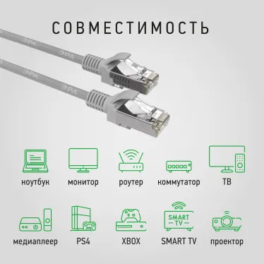 Патч корд SIMPLE F/UTP экранированный 2м категория 5e