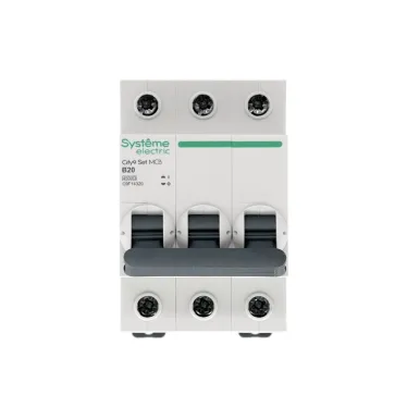 Выключатель автоматический трехполюсный 20А B 4.5kA 400В City9 Set