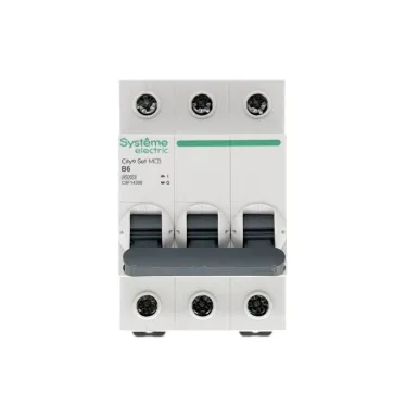 Выключатель автоматический трехполюсный 6А B 4.5kA 400В City9 Set