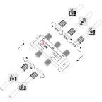 Делитель ТВ D-F-SAT-04 4 ответвления под F разъём 5-2500 МГц