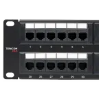 Патч-панель TERACOM PRO 19'Cat.6 2U неэкранированная UTP 48 портов RJ-45 Dual IDC