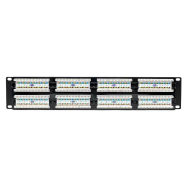 Патч-панель TERACOM PRO 19'Cat.6 2U неэкранированная UTP 48 портов RJ-45 Dual IDC