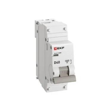 Авт. выкл. 1P 40А (D) 10kA ВА 47-100M без тепл. расцепит. EKF PROxima