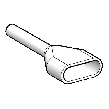 НАКОНЕЧНИК ДВУПРОВОД ЭКОНОМ 0,5ММ2 БЕЛЫЙ