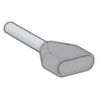 НАКОНЕЧНИК ДВУПРОВОД ЭКОНОМ 0,5ММ2 БЕЛЫЙ