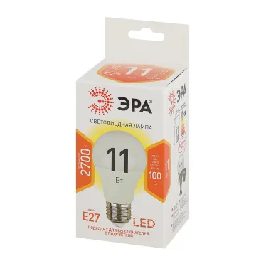 Лампа светодиодная LED 11 Вт 880Лм 2700К груша теплый E27 170-265В LED A60-11W-827-E27 Standart