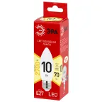 Лампа светодиодная LED 10 Вт 800Лм 2700К свеча теплый E27 220-240В LED B35-10W-827-E27 Red Line