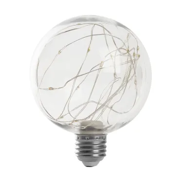 Лампа светодиодная LED 3вт Е27 прозрачный 2700К шар G95