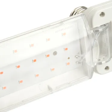 Лампа светодиодная LED 20вт Е27 для растений и рассады 2 лепестка трансформер