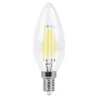 Лампа светодиодная LED 5вт Е14 белый свеча FILAMENT