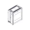 Шкаф Uniprom. 24U-600/1070. боковые панели 2шт. черный