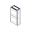 Шкаф Uniprom. 48U-600/1200. боковые панели 4шт. черный