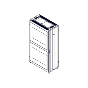 Шкаф Uniprom. 48U-600/1200. боковые панели 4шт. черный