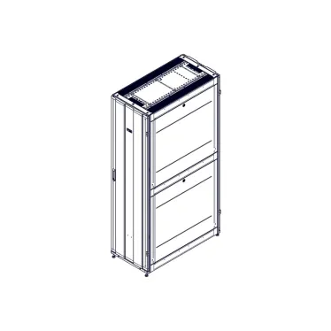 Шкаф Uniprom. 48U-600/1200. боковые панели 4шт. черный