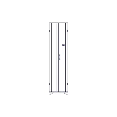 Шкаф Uniprom. 48U-600/1200. боковые панели 4шт. черный