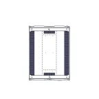 Шкаф Uniprom. 48U-800/1070. боковые панели 4шт. черный