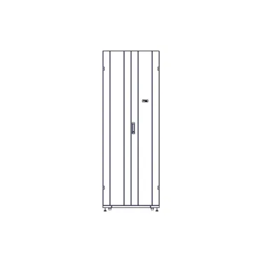 Шкаф Uniprom. 48U-800/1070. боковые панели 4шт. черный