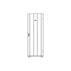 Шкаф Uniprom. 48U-800/1070. боковые панели 4шт. черный