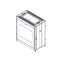 Шкаф Uniprom. 24U-600/1070. боковые панели 2шт. черный