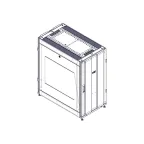 Шкаф Uniprom. 24U-600/1070. боковые панели 2шт. черный