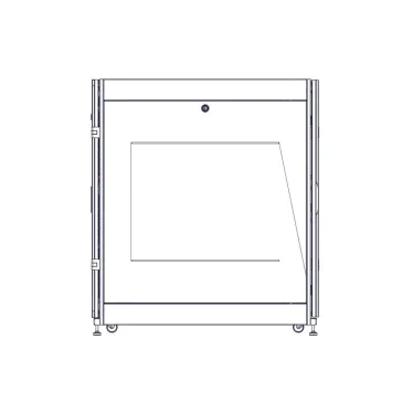 Шкаф Uniprom. 24U-600/1070. боковые панели 2шт. черный