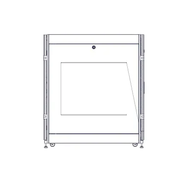 Шкаф Uniprom. 24U-600/1070. боковые панели 2шт. черный