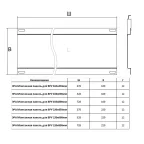 Панель монтажная для ВРУ (220х450) оцинкованная толщина стали 1,5 мм