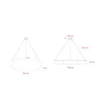 Светильник LED Geometria Hexagon SPO-122-B-40K-066 66Вт 4000К800*800*80 черный подвесной драйвер внутри