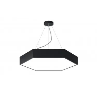 Светильник LED Geometria Hexagon SPO-121-B-40K-038 38Вт 4000K 4000Лм IP40 600*80 черный подвесной драйвер внутри