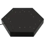 Светильник LED Geometria Hexagon SPO-121-B-40K-038 38Вт 4000K 4000Лм IP40 600*80 черный подвесной драйвер внутри