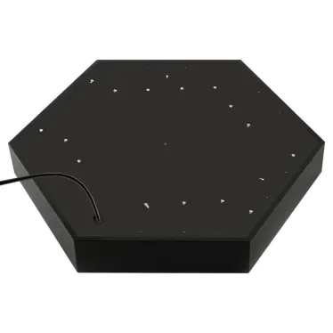 Светильник LED Geometria Hexagon SPO-121-B-40K-038 38Вт 4000K 4000Лм IP40 600*80 черный подвесной драйвер внутри