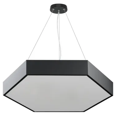 Светильник LED Geometria Hexagon SPO-121-B-40K-038 38Вт 4000K 4000Лм IP40 600*80 черный подвесной драйвер внутри