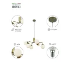 Люстра Felicity 3150-306 6 х Е27 40 Вт модерн