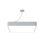                  Светильник светодиодный Geometria Quadro SPO-163-W-40K-050 50Вт 4000К 3700Лм IP40 600х80 белый подвесной
               