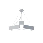 Светильник светодиодный Geometria Igrek SPO-141-W-40K-028 28Вт 4000К 1750Лм IP40 600х80 белый подвесной